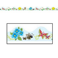 Butterflies & Flowers Border Trim